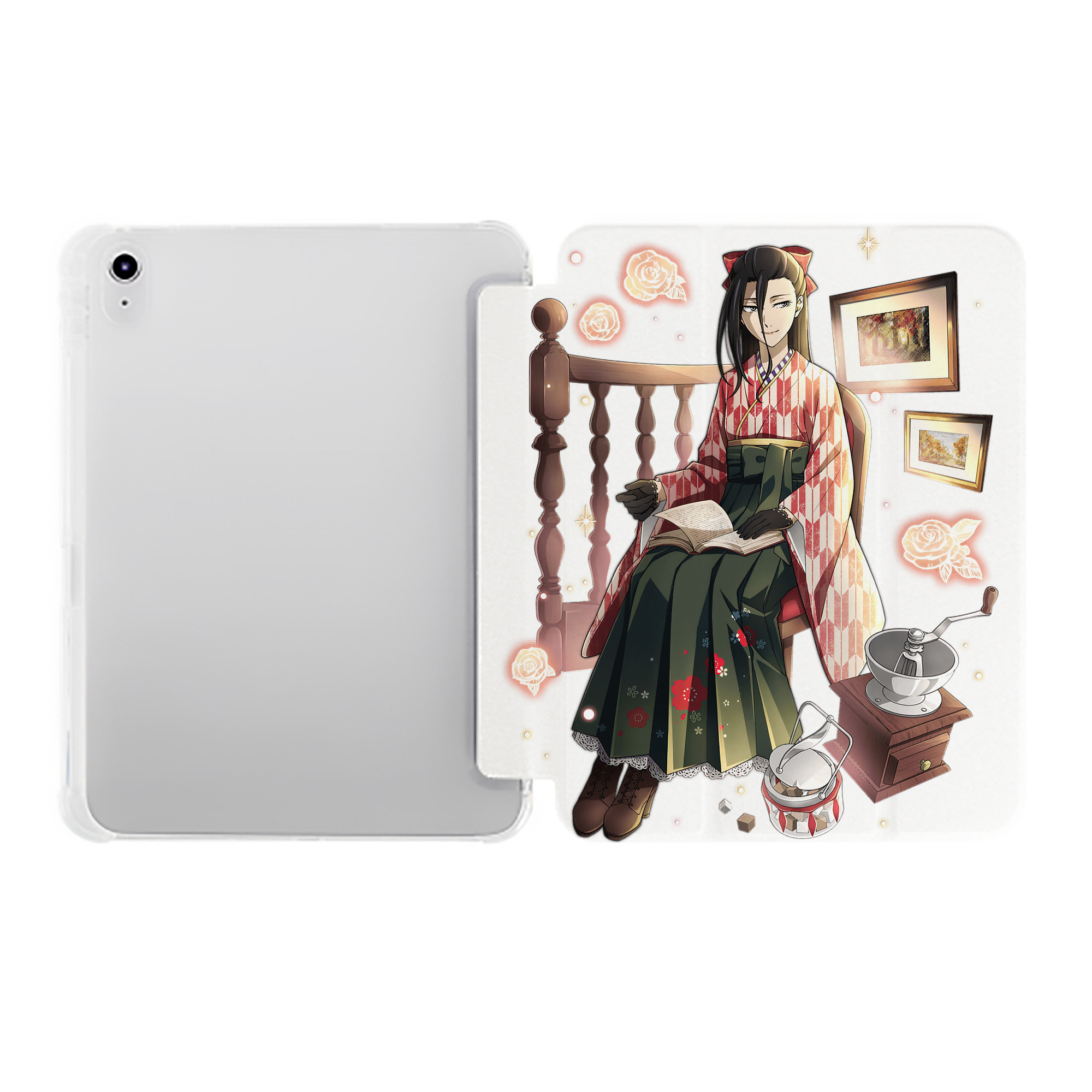 （画像用） 文豪ストレイドッグス Bungo Stray Dogs IPad ケース ペン収納付き 三つ折りスタンド PUレザー×シリコン 対応機種9.5/10.5/10.9インチ